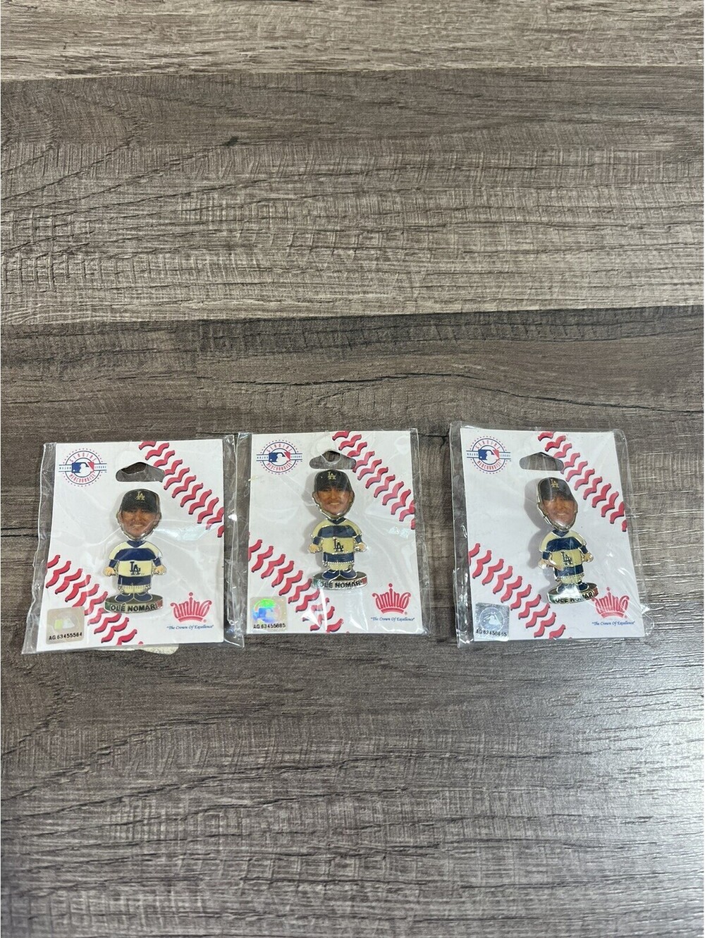 3 Los Angeles LA Dodgers Pin Nomar Garciaparra Bobblehead Pin New In Package